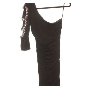 Black sparkle party dress
